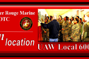 JROTC Marines ON Location at the UAW Local 600